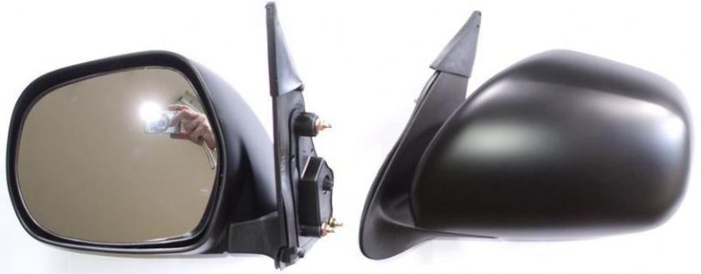 Mirror, LH Black 3 Wire
